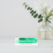 水彩画 |コンサルタント |アーティスト スキニー名刺 (スタンド正面)