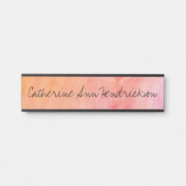 水彩画 サインプレート