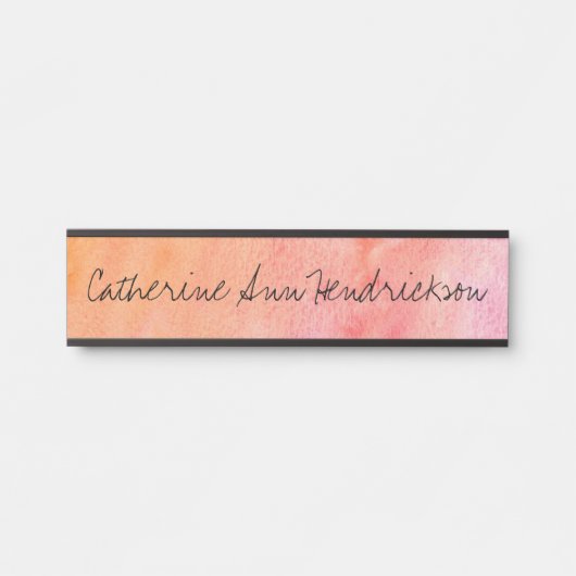 水彩画 サインプレート (正面)