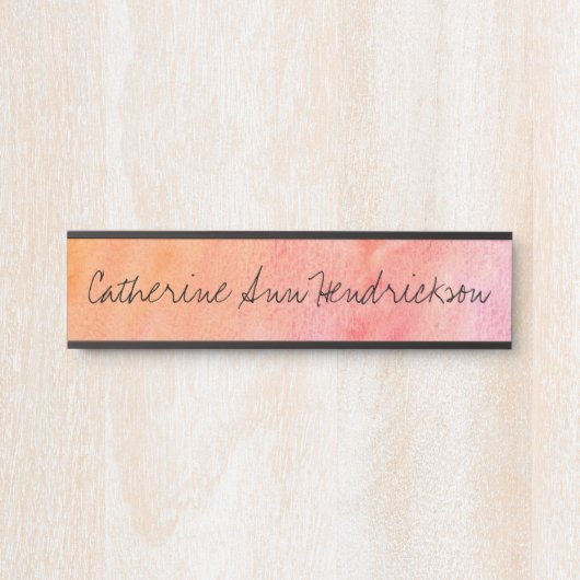 水彩画 サインプレート (正面)