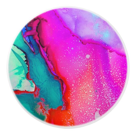 水彩画 セラミックノブ (正面)