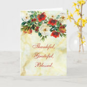 水彩画 タイムリーな感謝祭の花束の挨拶 カード (黄色い花)