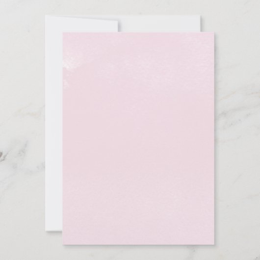 水彩画 |ピンクとパープル結婚ズ 招待状 (裏面)