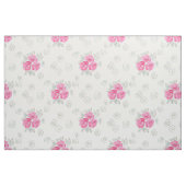 水彩画。ピンクのバラ。 ファブリック (ファットクウォーター)