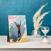 水彩画 ブラシ ストローク フォト フレーム プレート (側面)