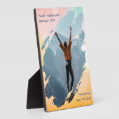 水彩画 ブラシ ストローク フォト フレーム プレート (側面)