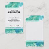 水彩画 | ブルー 名刺 (正面/裏面)
