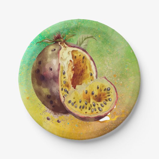 水彩画 ペーパープレート (正面)