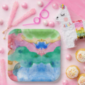 水彩画 ペーパープレート (パーティー)