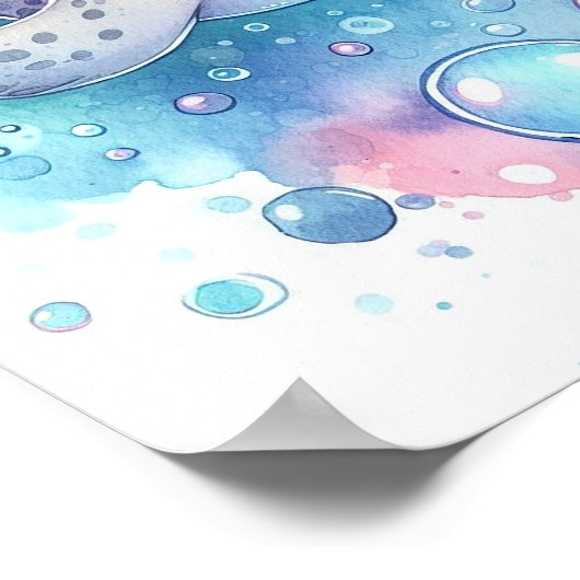 水彩画 ポスター (角)