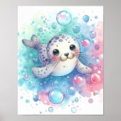 水彩画 ポスター (正面)