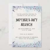 水彩画、ママの愛が咲く、母の日ブランチ 招待状 (正面)