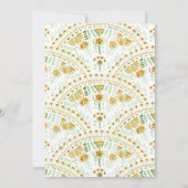 水彩画 メキシコ ハシエンダ 教会 結婚式 招待状 (裏面)