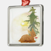 水彩画 メタルオーナメント (左)