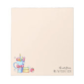 水彩画 | メモ：先生名メモ ノートパッド (正面)