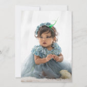 水彩画　メロンに囲まれて　ファーストバースデー 招待状 (裏面)