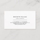 水彩画 ヴァイオリン 名刺 (裏面)