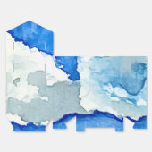 水彩画 二つの雲の絵 フェイバーボックス (見開き)
