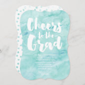 水彩画 | 卒業招待状 招待状 (正面/裏面)