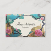 水彩画-名刺の花 名刺 (正面)