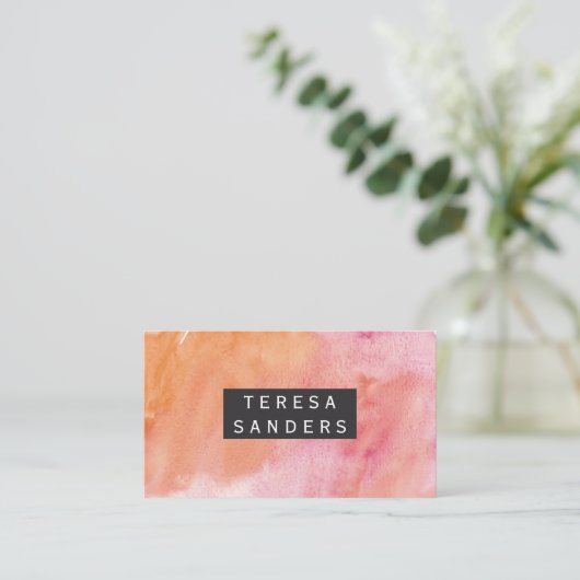 水彩画 名刺 (スタンド正面)