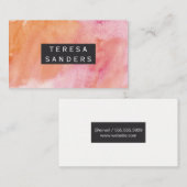 水彩画 名刺 (正面/裏面)