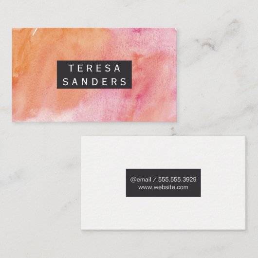 水彩画 名刺 (正面/裏面)