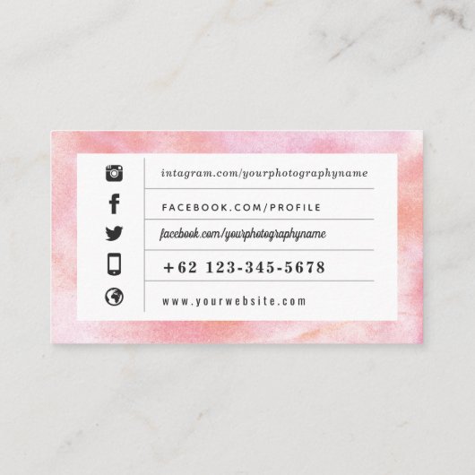 水彩画 名刺 (裏面)