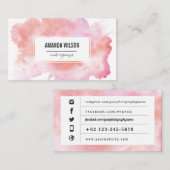 水彩画 名刺 (正面/裏面)