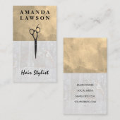 水彩画 |大理石 名刺 (正面/裏面)