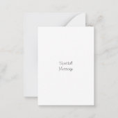 水彩画 常緑樹の筆致2  ノートカード (裏面)