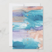 水彩画 |幾何学的な日付の保存 セーブザデート (裏面)