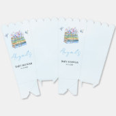 水彩画 新章スタート 赤ちゃん男の子シャワー フェイバーボックス (見開き)