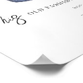 水彩画 |新郎新婦のシグネチャードリンク ポスター (角)