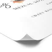 水彩画 |新郎新婦のシグネチャードリンク ポスター (角)