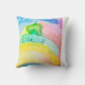 水彩画/模様/プリント/枕/ベッドルーム クッション (裏面)