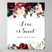 水彩画 秋のラブイズスウィート サイン (正面)