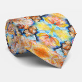 水彩画 – 紅葉第2条 ネクタイ (ロール)