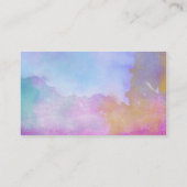 水彩画{紫色}カイロプラクティックの名刺 名刺 (裏面)