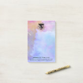 水彩画{紫色}カイロプラクティックの後it®ノート ポストイット (デスク上)