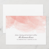 水彩画 結婚式の受付カード 招待状 (正面/裏面)