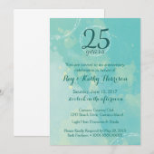 水彩画 結婚記念日 招待状 (正面/裏面)