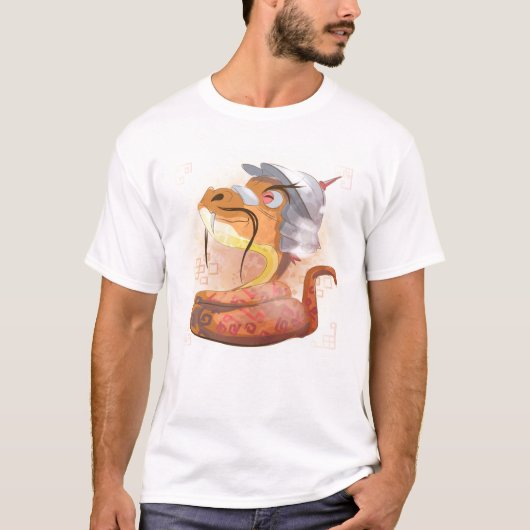 水彩画 蛇の年, サムライ Tシャツ (正面)