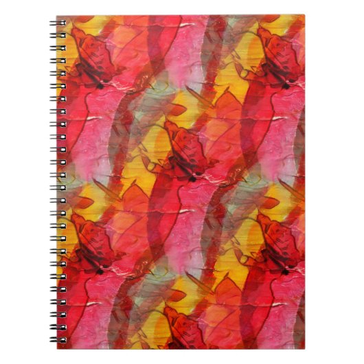 水彩画（赤） ノートブック (正面)