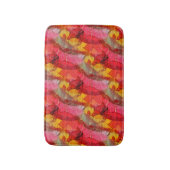 水彩画（赤） バスマット (正面縦)