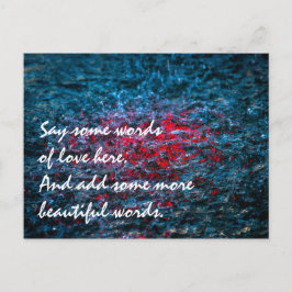 水彩画 - 赤 ポストカード