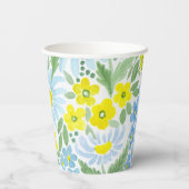 水彩画。野の花。カモミール 紙コップ (裏面)