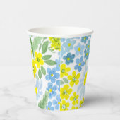 水彩画。野の花。カモミール 紙コップ (右)