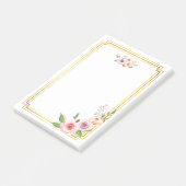 水彩画&金ゴールド枠スタイル ポストイット (アングル)