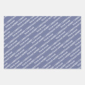 水彩画「雪の降るシーン」 ラッピングペーパーシート (正面2)